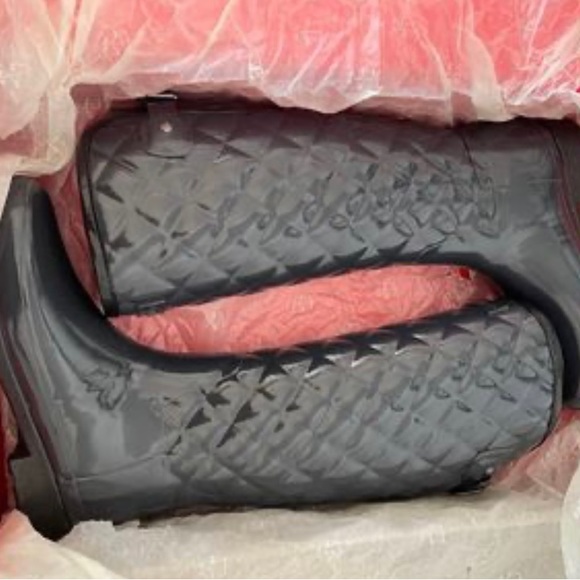 Hunter quilted refined gloss boots - Picture 5 of 7